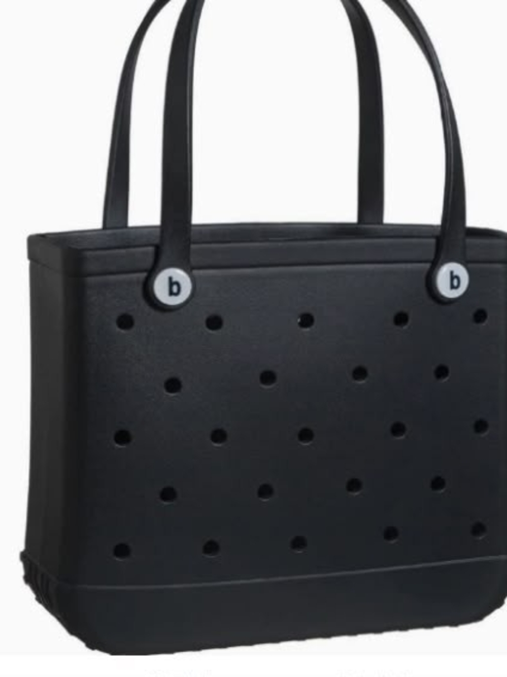 Premium Fashion Black Tote Bag - 2-Handle Everyday Shopper